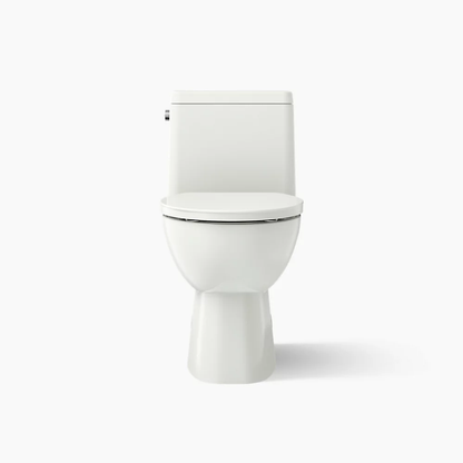 Kohler Reach One-Piece Compact Elongated Toilet With Skirted Trapway, 1.28 GPF Left-Hand Trip Lever