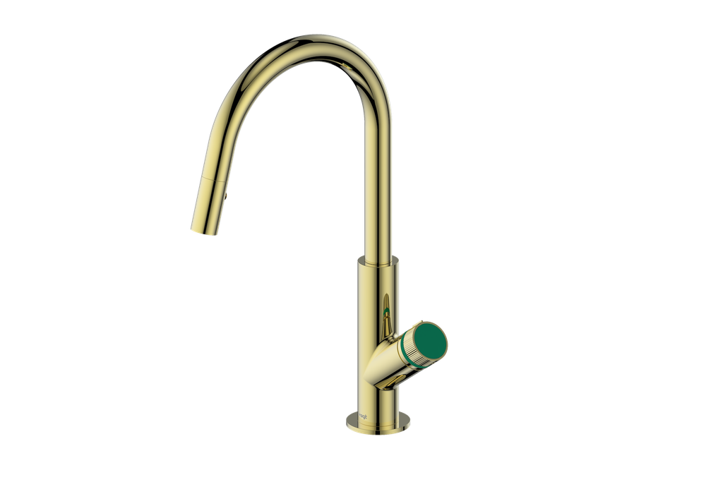 Vogt Mond 16" Kitchen Faucet in Brushed Gold, KF.16M1.1504.BG