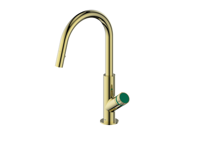 Vogt Mond 16" Kitchen Faucet in Brushed Gold, KF.16M1.1504.BG