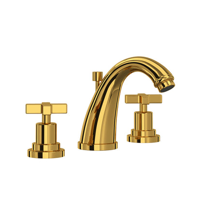 Rohl Lombardia Widespread Lavatory Faucet With C-Spout & Cross Handles - A1208XM-2