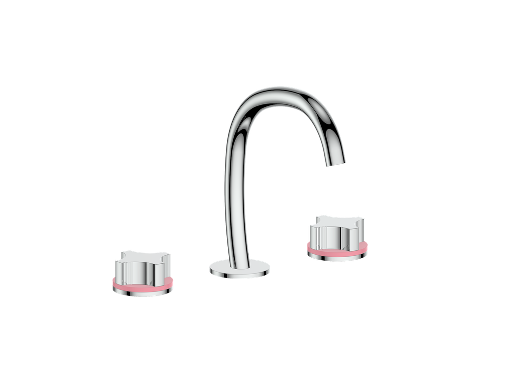 Vogt Mond 8" C.C. Lavatory Faucet With Pop-Up Drain - Crescent Handle - BF.M2.1331