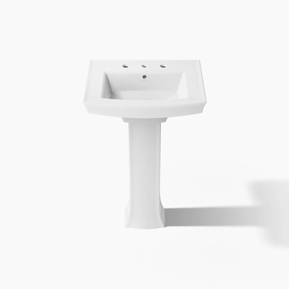 Kohler Archer 24" Rectangular Pedestal Bathroom Sink