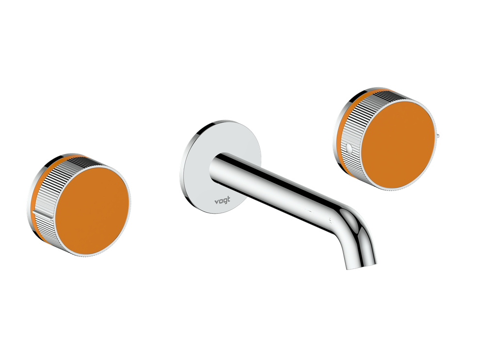 Vogt Mond 8" C.C. Wall-Mount Lavatory Faucet in Chrome, Trim Only