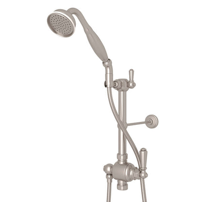 Perrin & Rowe Riser Diverter, Handshower, Handshower Holder, Hose And 8" Thermostatic Outlet, U.5373NLS-APC