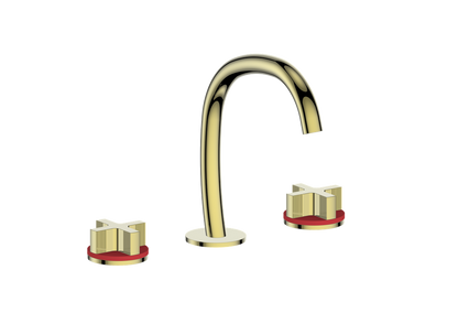 Vogt Mond 8" C.C. Lavatory Faucet With Pop-Up Drain - Cross Handle - BF.M3.1331