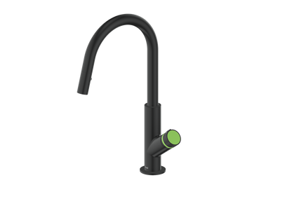 Vogt Mond 16" Kitchen Faucet in Matte Black, KF.16M1.1504.MB
