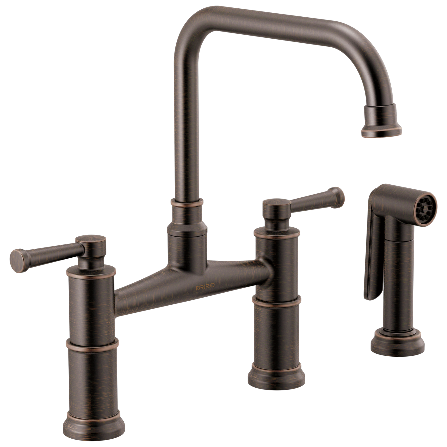 Brizo Artesso Bridge Faucet With Side Sprayer - 62525LF