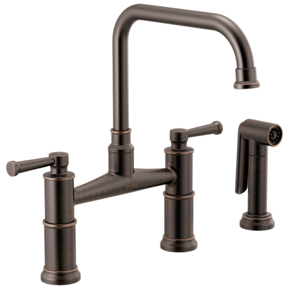Brizo Artesso Bridge Faucet With Side Sprayer - 62525LF