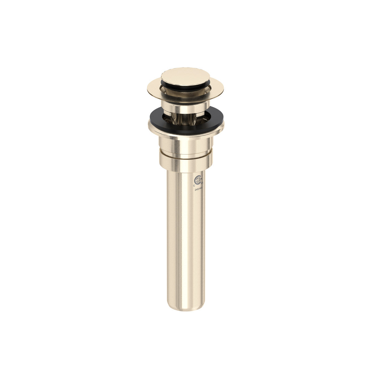 Perrin & Rowe Lavatory Push Drain With Overflow With 5 Inch Tailpiece - U.0127DOF