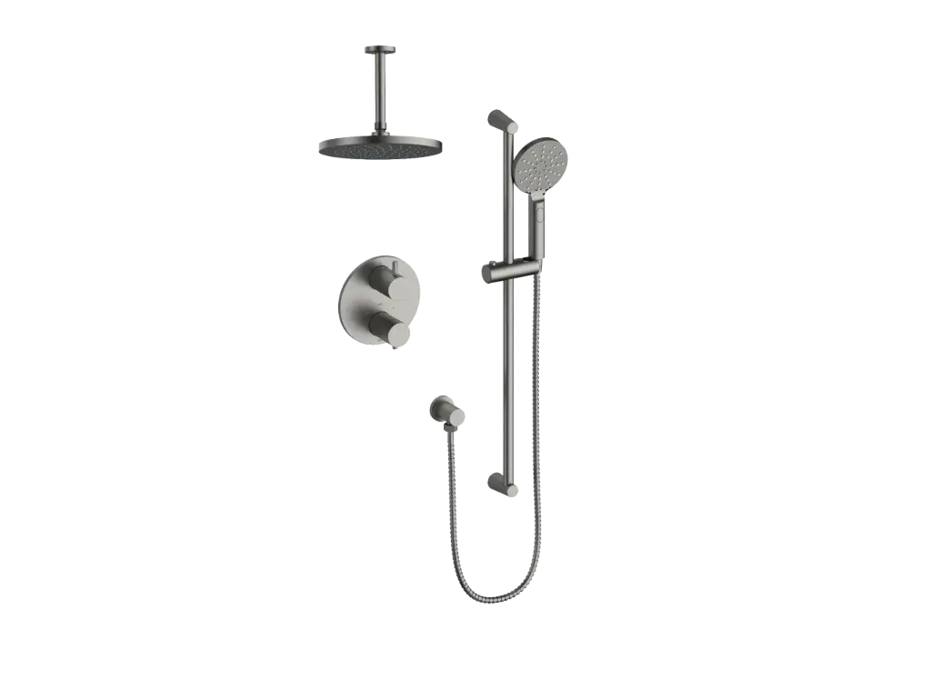 Vogt Wörgl 2-Way Thermostatic Shower System With Rough-In Valve - SET.OR.220.220