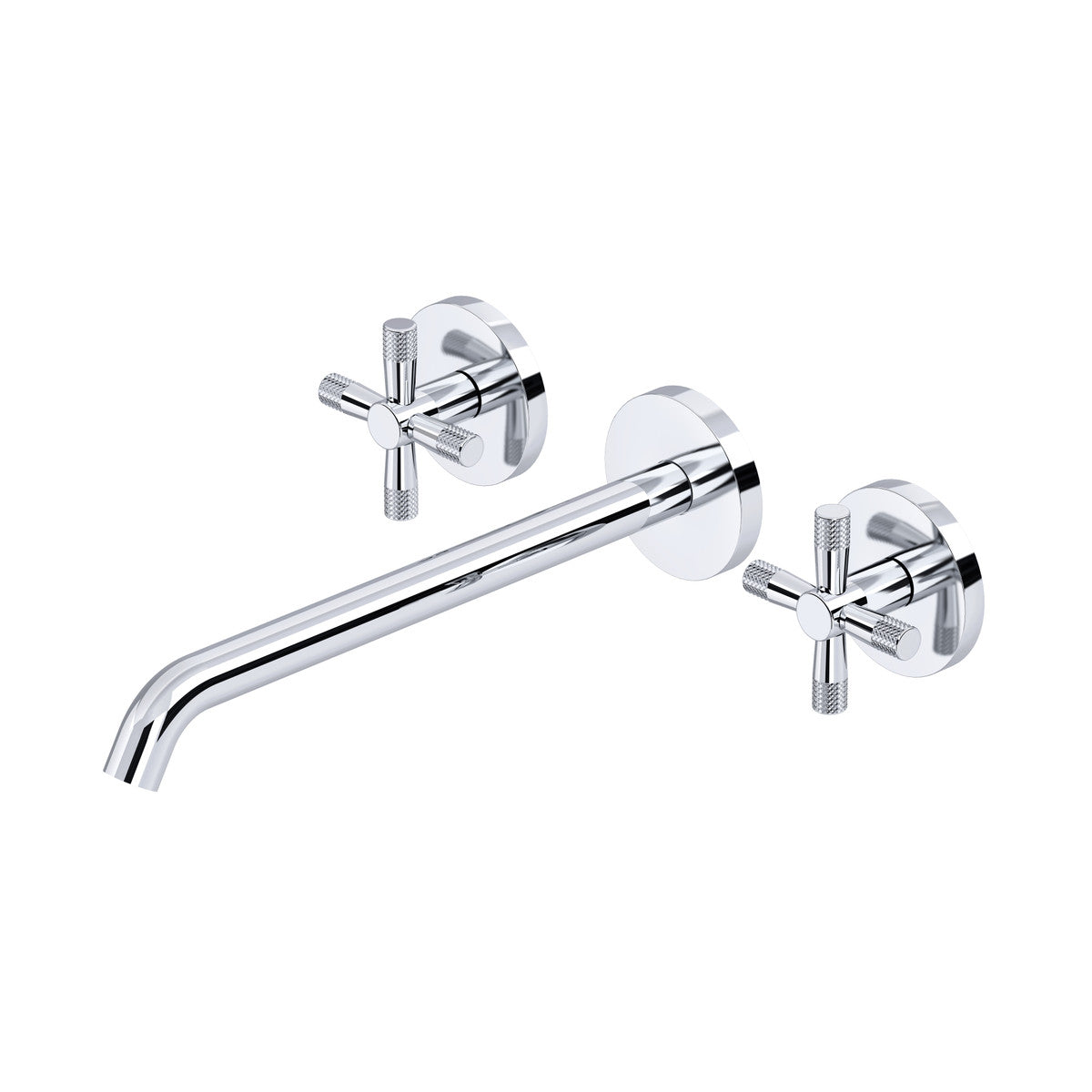Rohl Amahle Wall Mount Tub Filler Trim With C-Spout, Cross Handles - TAM06W3XM