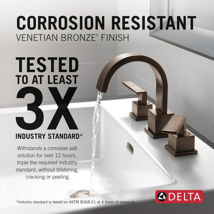 Delta Vero Two Handle Widespread Bathroom Faucet - 3553LF