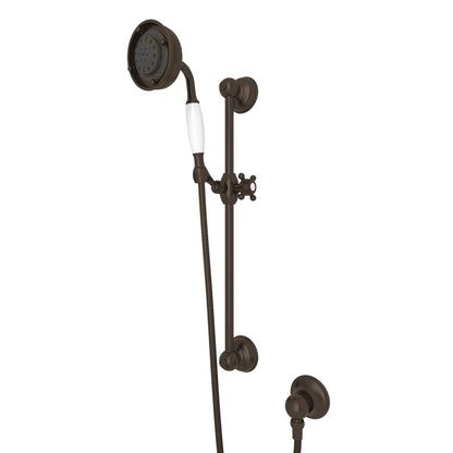 Rohl Handshower Set With 22" Slide Bar And 3-Function Handshower - 1310