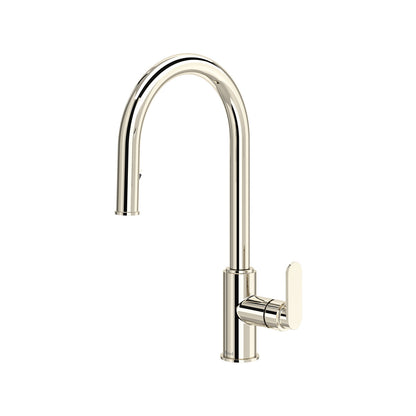 Riobel Arca Pull-Down Touchless Kitchen Faucet With C-Spout Dual Spray 1.5 GPM