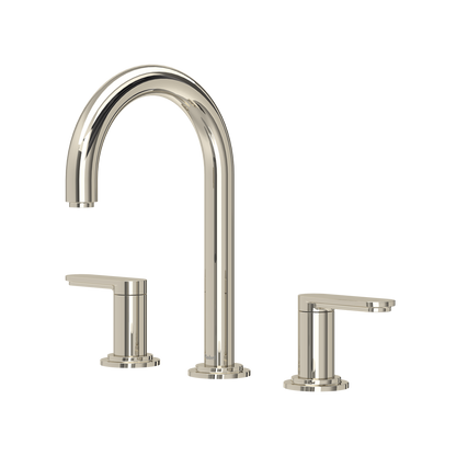 Riobel Arca Widespread Lavatory Faucet With C-Spout & Push Drain