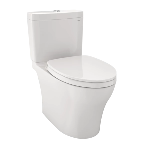 TOTO Aquia IV Two-Piece Toilet 1.28/0.9 GPF Elongated Universal Height - Washlet+ Connection