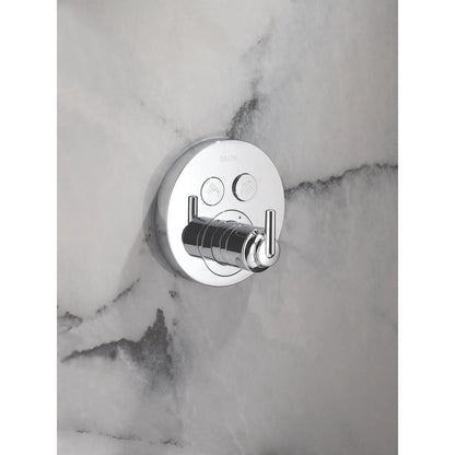 Delta Trinsic SelectChoice Round Contemporary Push-Button Shower Trim - T37T259