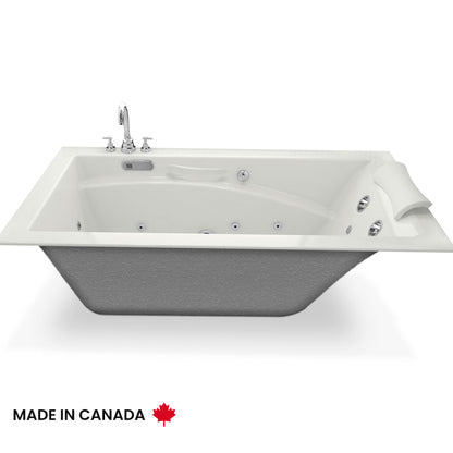 Maax Optik 6636 Acrylic Alcove End/Right/Left Drain Bathtub in White