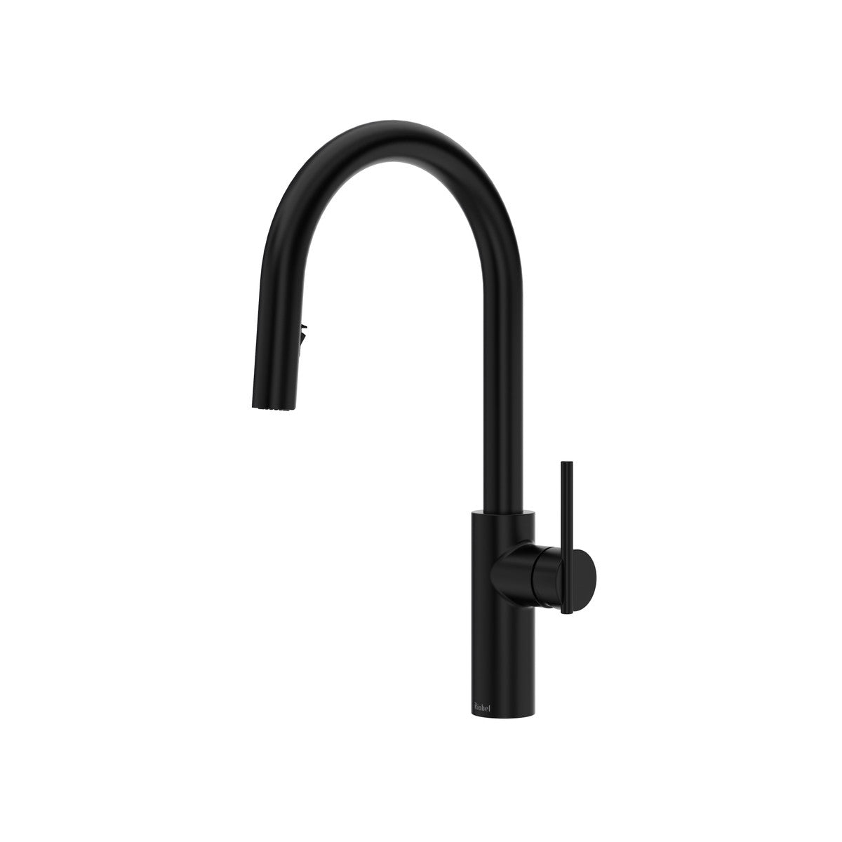 Riobel Lateral Pull-Down Kitchen Faucet With C-Spout Dual Spray 1.8 GPM