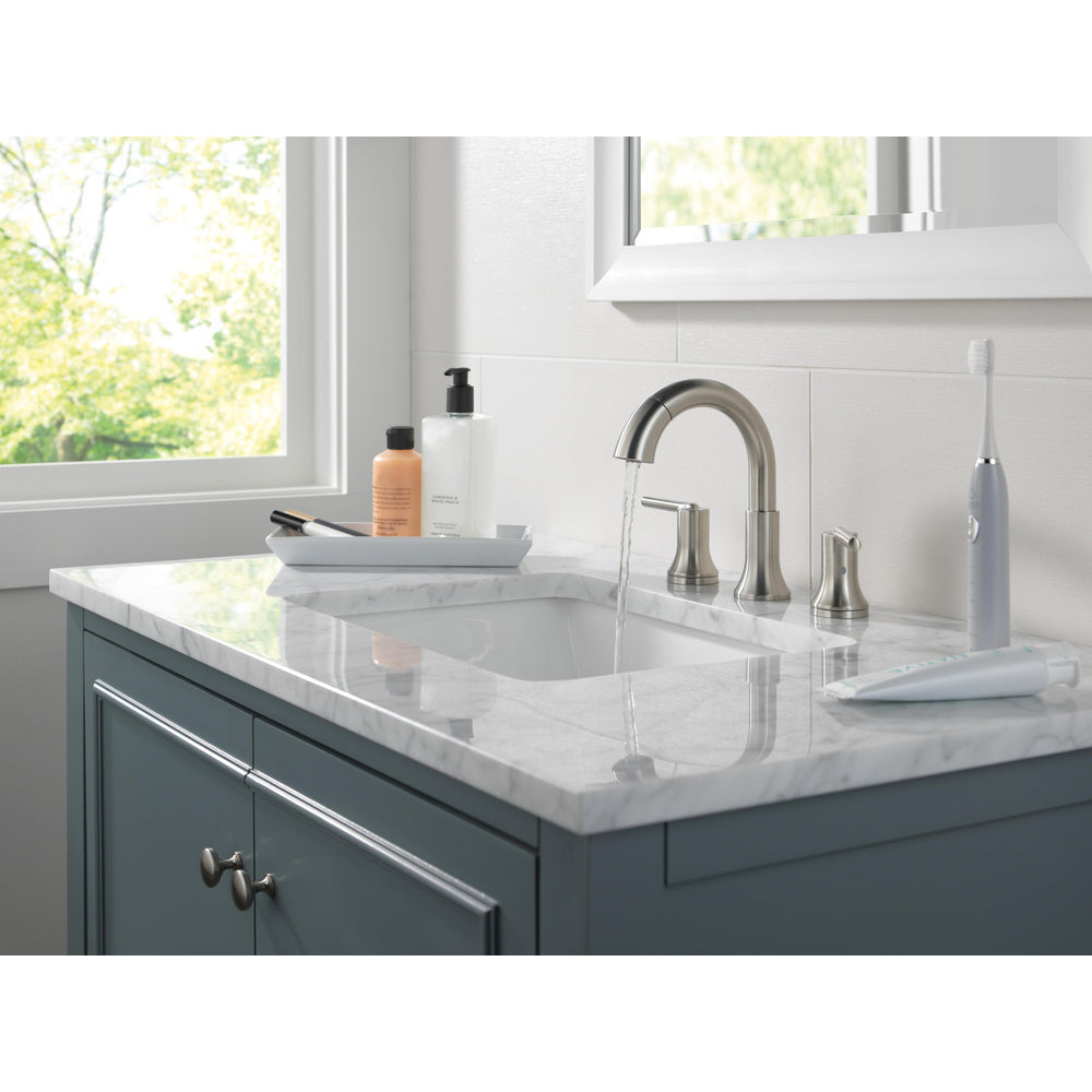 Delta Trinsic Two Handle Widespread Pull Down Bathroom Faucet - 3559-PD-DST