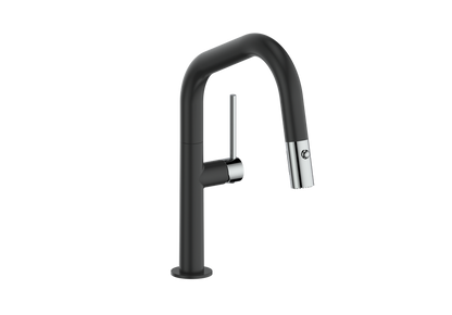 Vogt Dornbirn Pull Down 13" Bar/Prep Kitchen Faucet With Angular Spout
