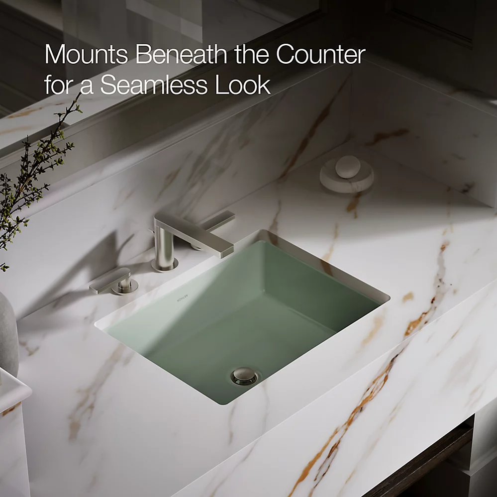 Kohler Verticyl 19-3/4" Rectangular Undermount Bathroom Sink - K-2882