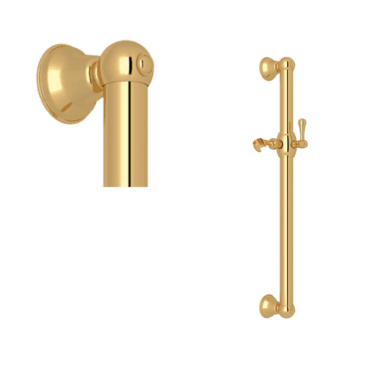 Rohl 24" Grab Bar With Sliding Handshower Holder - 1271