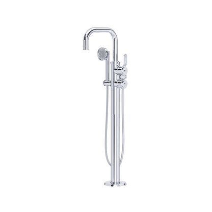Perrin & Rowe Armstrong Single Hole Floor Mount Tub Filler Trim With U-Spout - U.TAR05F1HT