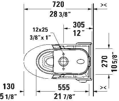 Duravit D-Neo PRO Series Rimless Elongated ADA Compliant One-Piece Toilet 1.28 GPF