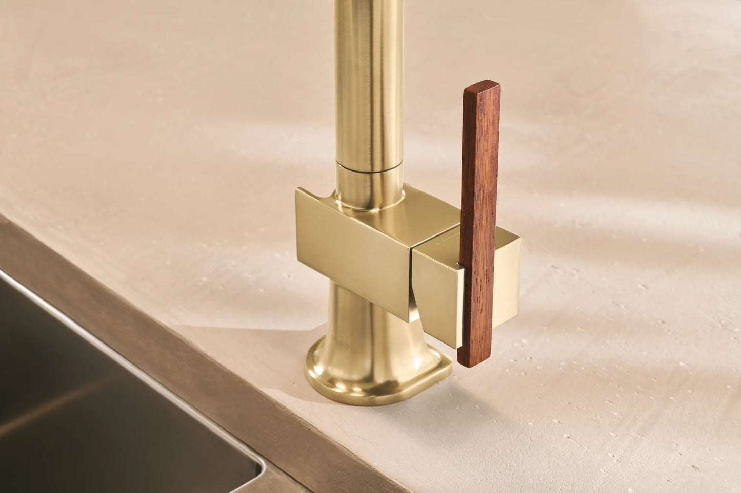Brizo Frank Lloyd Wright Pull-Down Kitchen Faucet Offset Wood Lever Handle Kit - HLK023-WD