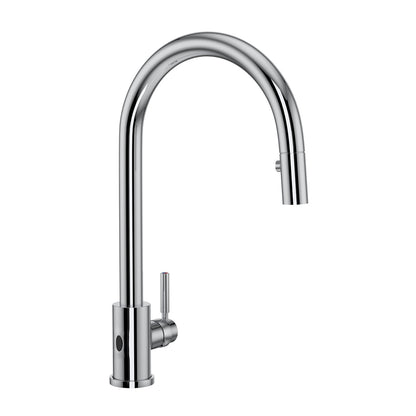 Perrin & Rowe Holborn Pulldown Touchless Faucet With Lever Handle