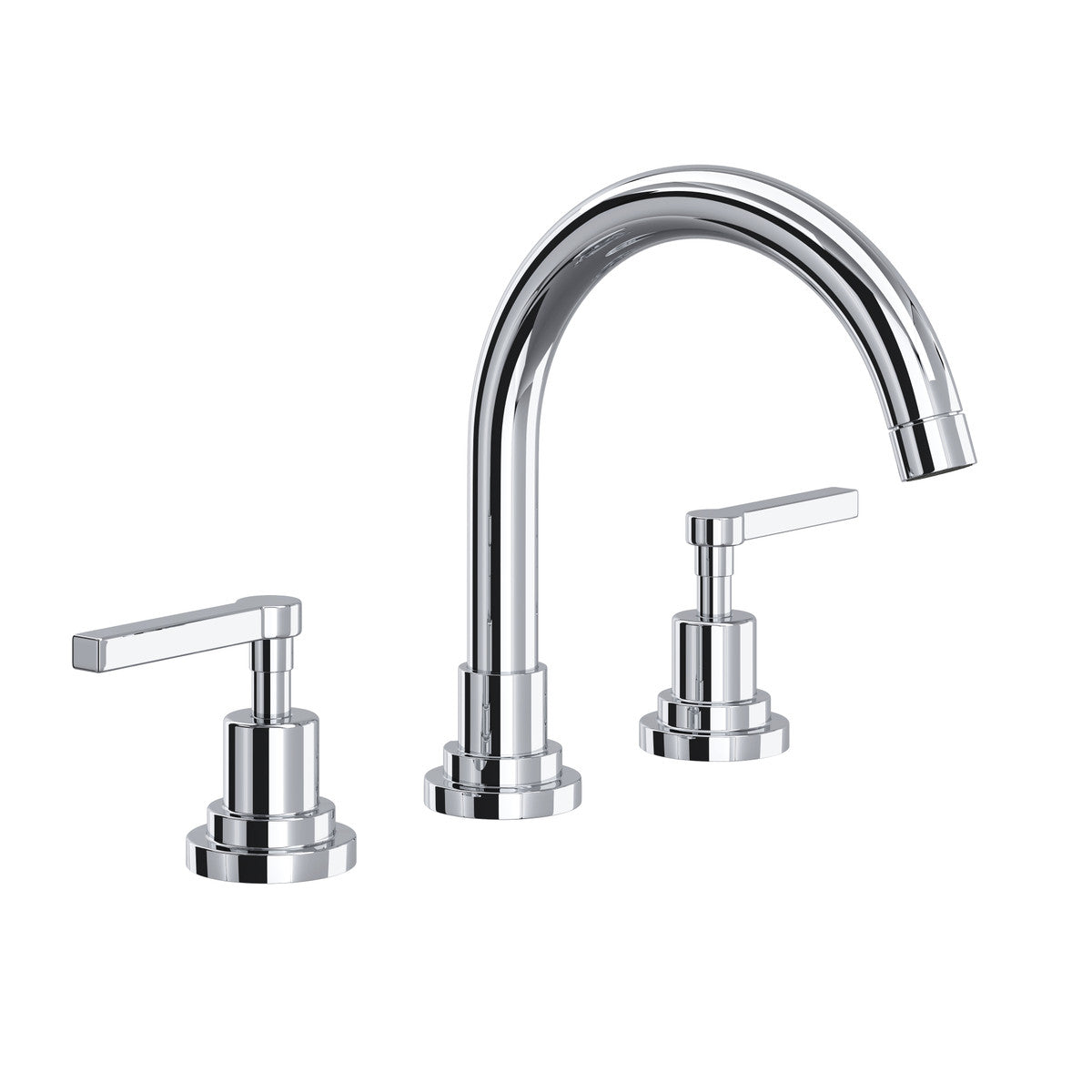 Rohl Lombardia Widespread Lavatory Faucet With C-Spout & Lever Handles - A2228LM-2