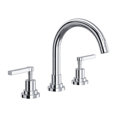 Rohl Lombardia Widespread Lavatory Faucet With C-Spout & Lever Handles - A2228LM-2