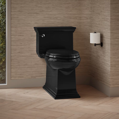 Kohler Memoirs Stately One-Piece Compact Elongated Toilet With Skirted Trapway, 1.28 GPF