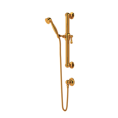 Rohl Handshower Set With 24" Grab Bar And Single Function Handshower - 1282