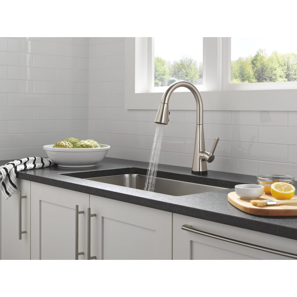 Robinet de cuisine Delta Lenta Touchless avec douchette extractible