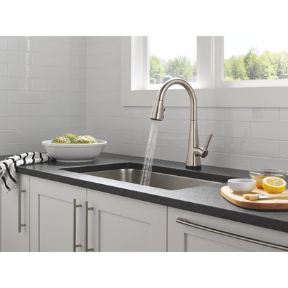 Robinet de cuisine Delta Lenta Touchless avec douchette extractible