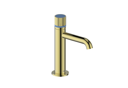 Vogt Mond Single Hole Lavatory Faucet with Pop-Up Drain - Brushed Gold