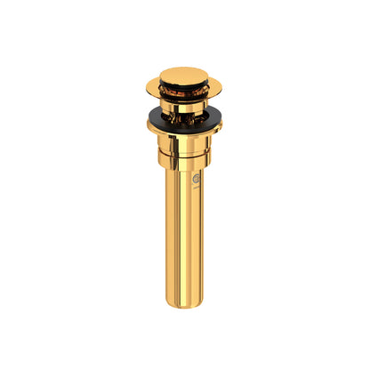 Perrin & Rowe Lavatory Push Drain With Overflow With 5 Inch Tailpiece - U.0127DOF