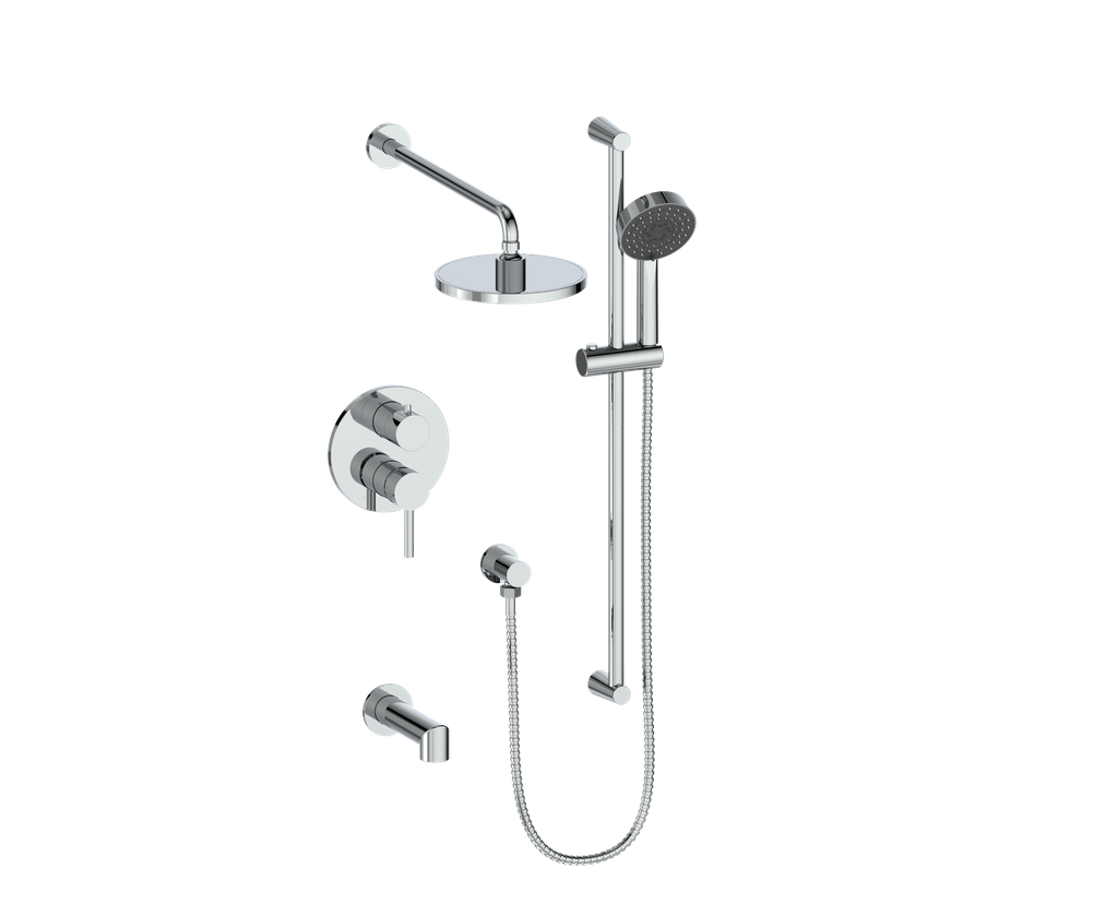 Vogt Wörgl 3-Way Pressure Balanced Shower System Trim Only - TM.OR.310.310.CC