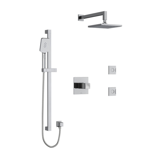 Riobel Reflet Shower Kit 3545 With Rough-In Valve - KIT3545RF