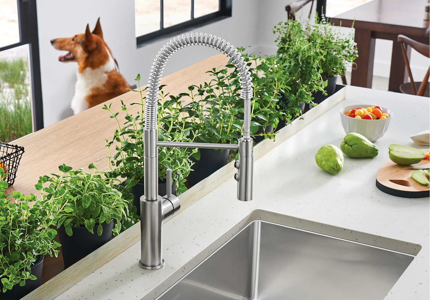 Blanco Catris Semi-Pro Pull-Down Faucet Dual Spray 1.5 GPM