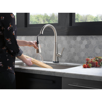 Delta Lenta Single-Handle Pull-Down Kitchen Faucet With Touch2O Technology