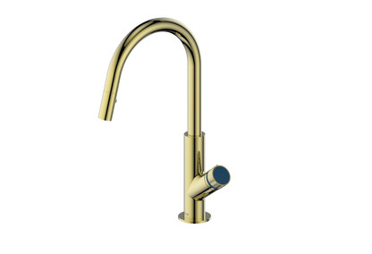 Vogt Mond 16" Kitchen Faucet in Brushed Gold, KF.16M1.1504.BG