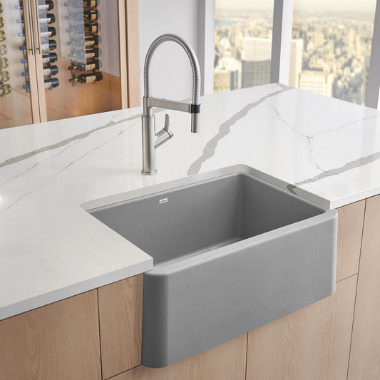 Blanco Ikon 27 Undermount Apron Front Silgranit Kitchen Sink