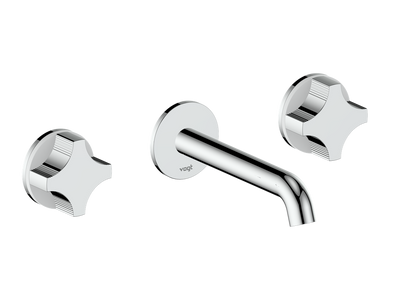 Vogt Mond 8" C.C. Wall-Mount Lavatory Faucet in Chrome, Trim Only