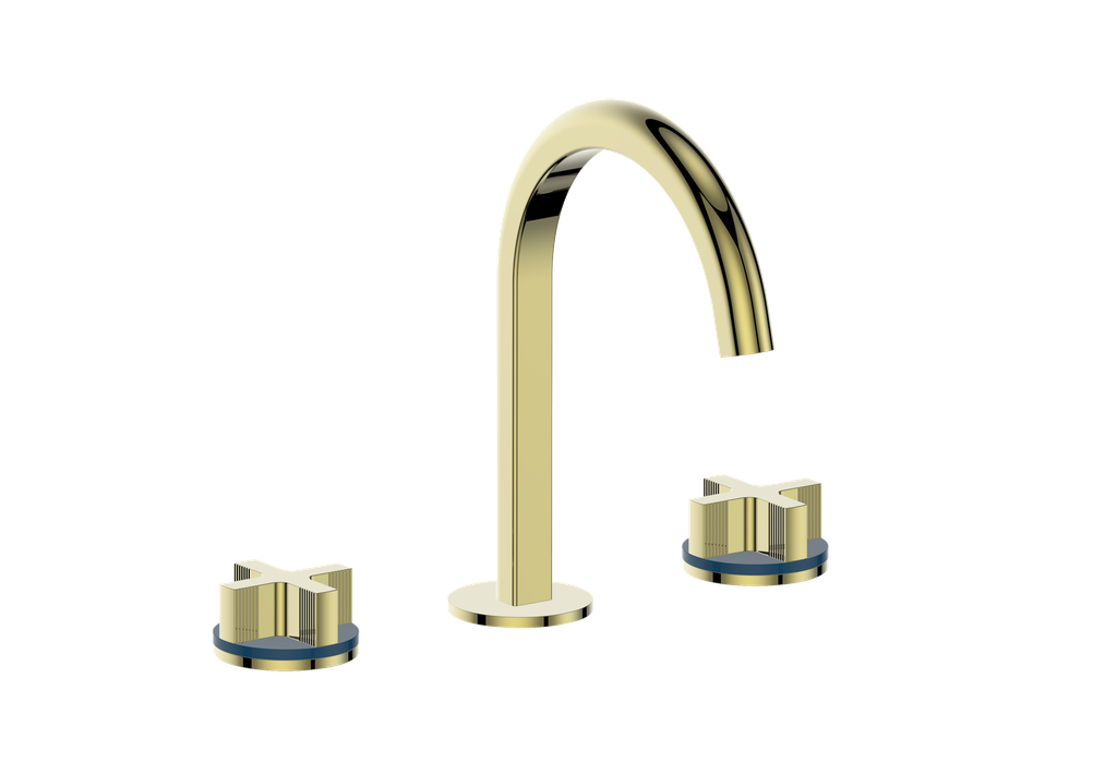 Vogt Mond 8" C.C. Lavatory Faucet With Pop-Up Drain - Cross Handle