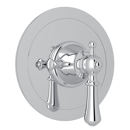 Perrin & Rowe Georgian Era 3/4" Round Thermostatic Trim Without Volume Control, Lever Handle