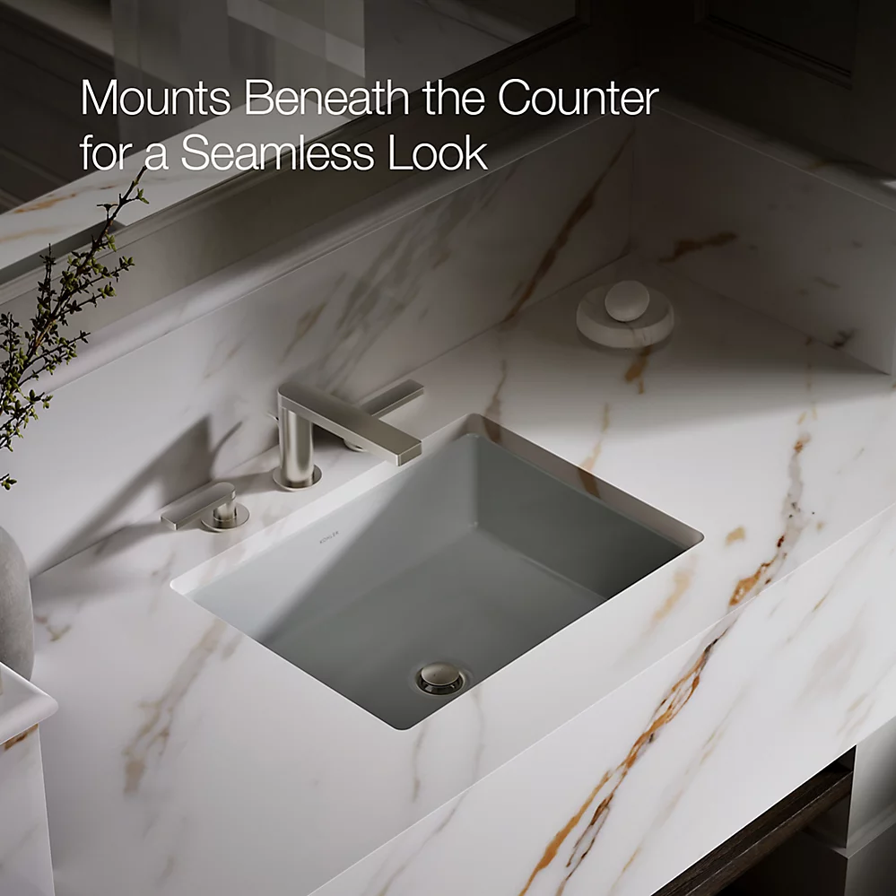 Kohler Verticyl 19-3/4" Rectangular Undermount Bathroom Sink - K-2882
