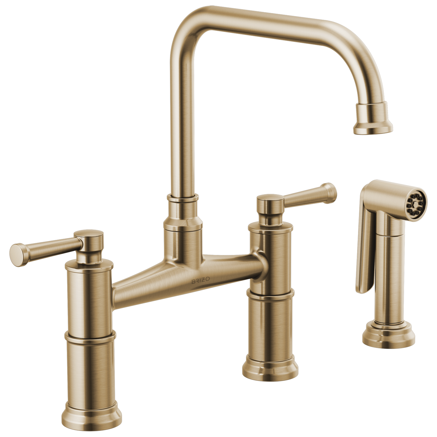 Brizo Artesso Bridge Faucet With Side Sprayer - 62525LF